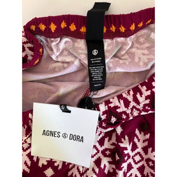 Agnes & Dora Reindeer Fair Isle Adult Leggings Size Large Polyester/Spandex NWT - Picture 5 of 8